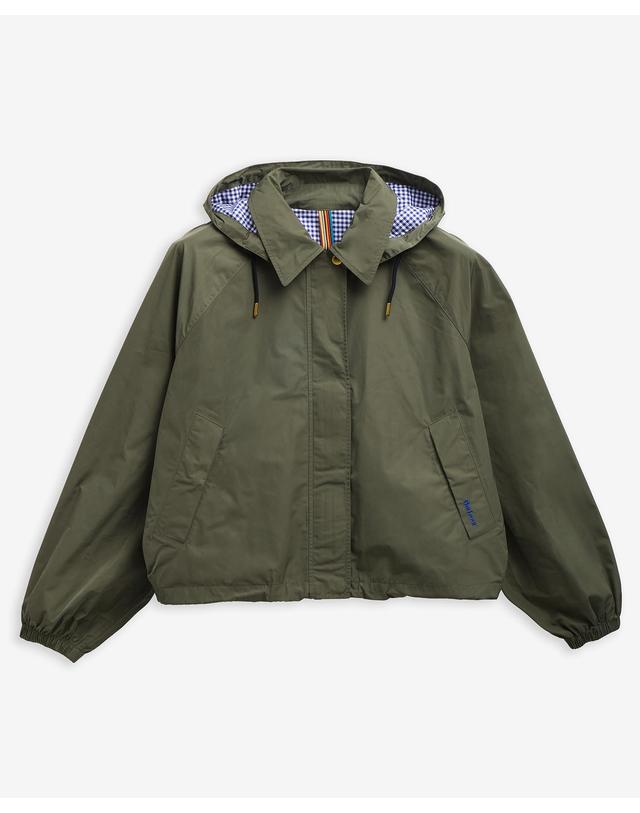 바버 [Barbour x Paul Smith] 여성 카키 Broomhill 샤워프루프 자켓 초록 착용컷