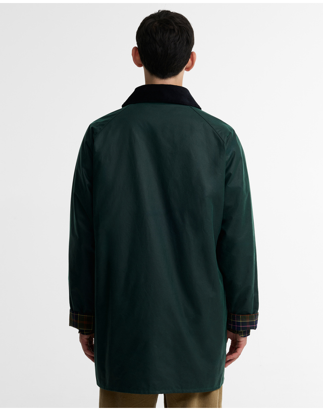 바버 [Barbour x Paul Smith] 남성 그린 Gamefair 왁스 자켓 초록 착용컷