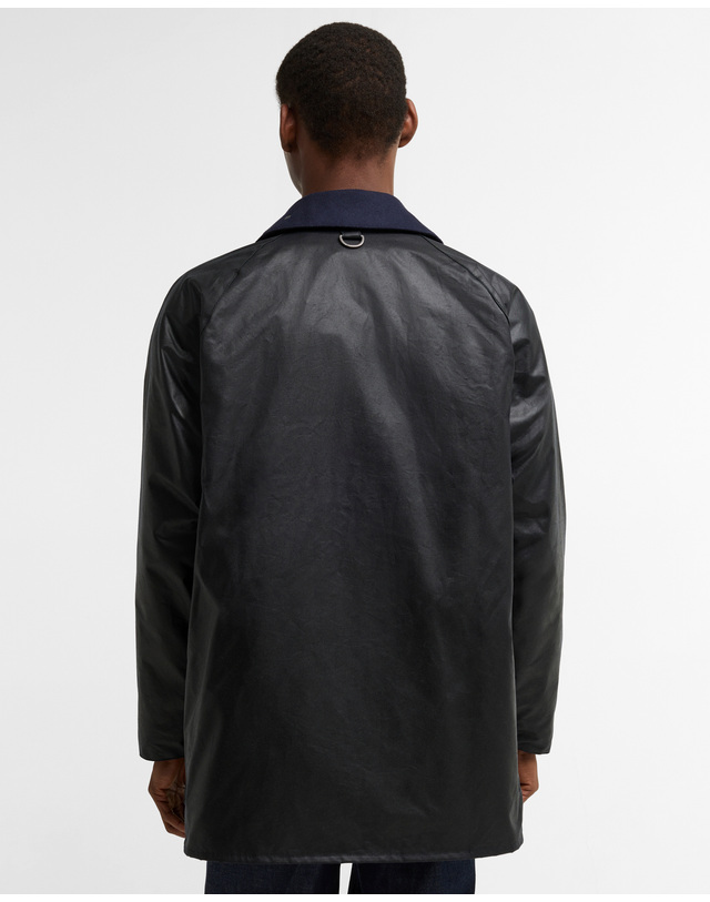 바버 [Barbour x A.P.C.] 남성 네이비 Beaufort 왁스 자켓 상세