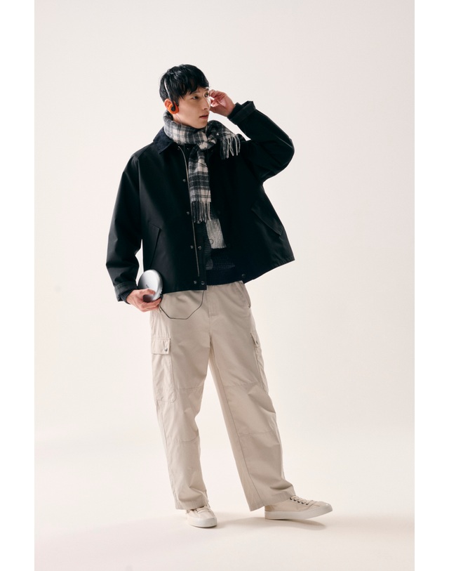 바버 남여공용 블랙 OS 리버시블 Overdyed Transport 캐주얼 자켓 상세