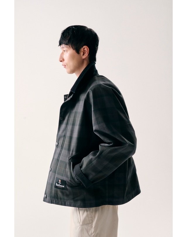 바버 남여공용 블랙 OS 리버시블 Overdyed Transport 캐주얼 자켓 상세