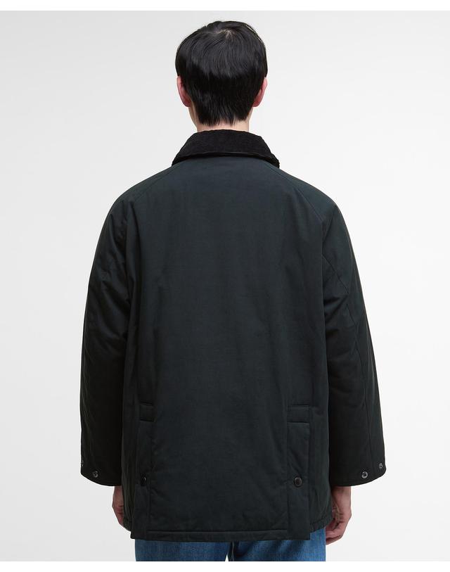 바버 남여공용 블랙 패디드 Rollback OS Bedale 자켓 착용컷