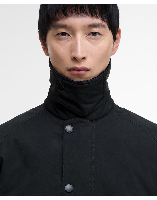 바버 남여공용 블랙 패디드 Rollback Transport 자켓 착용컷