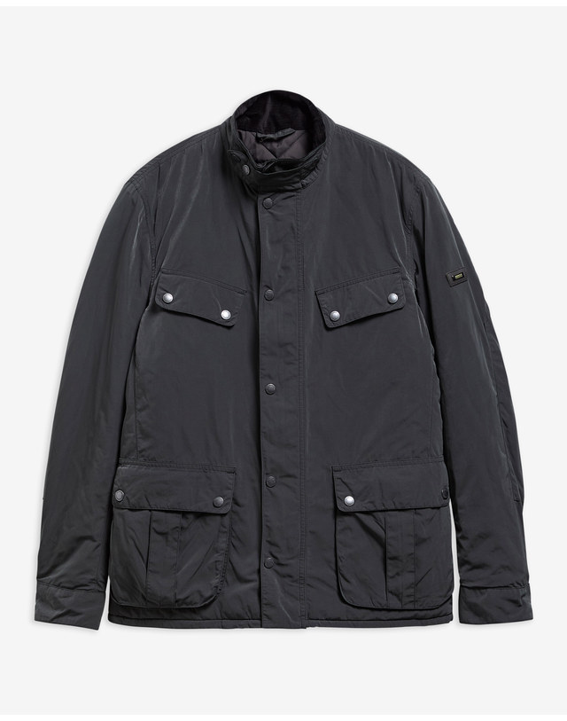 바버 남성 블랙 B.Intl 90th Anniversary Duke 캐주얼 자켓 상세