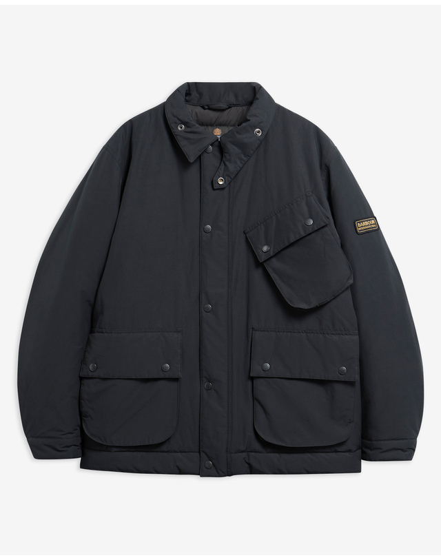 바버 남성 블랙 B.Intl Scout 캐주얼 자켓 착용컷