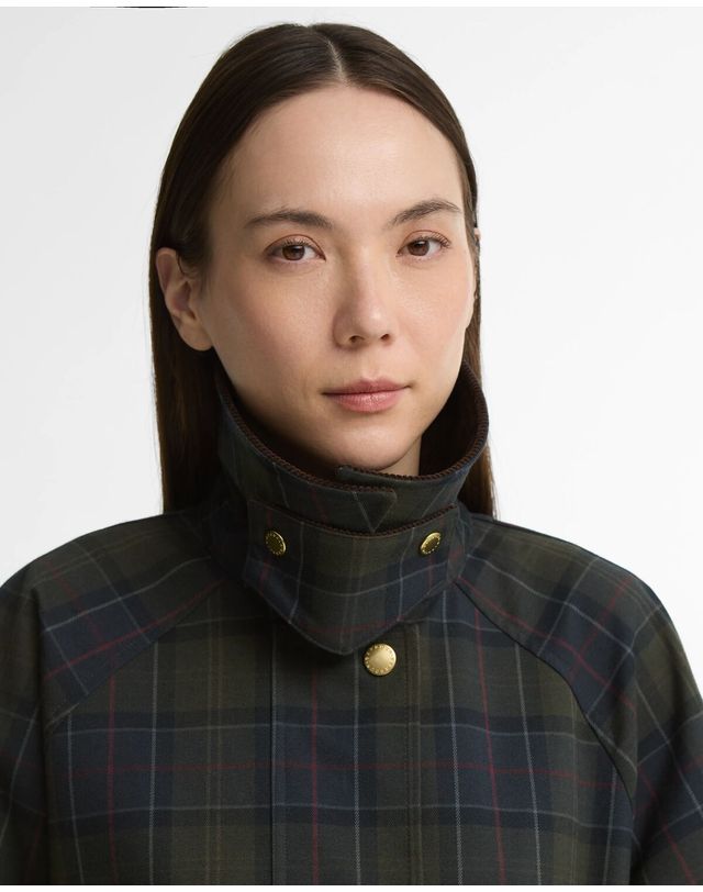 바버 여성 네이비 Sally 샤워프루프 자켓 상세