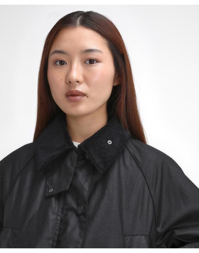 바버 여성 블랙 Womens Bedale 왁스 자켓 상세