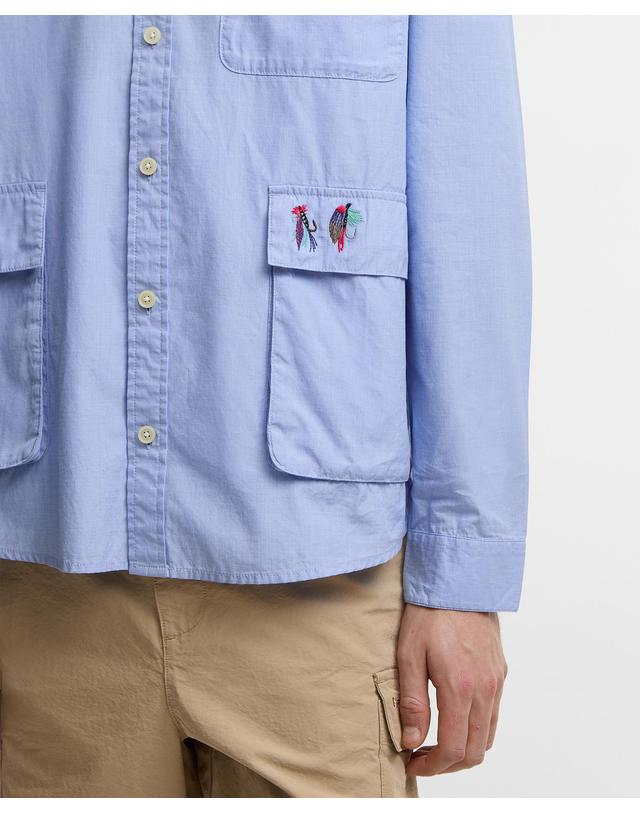 바버 [Barbour x Paul Smith] 남성 블루 Swale 셔츠 상세