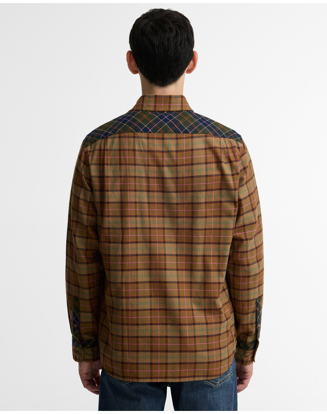 바버 [Barbour x Paul Smith] 남성 체크 타탄 셔츠 MULTI COLOR 착용컷