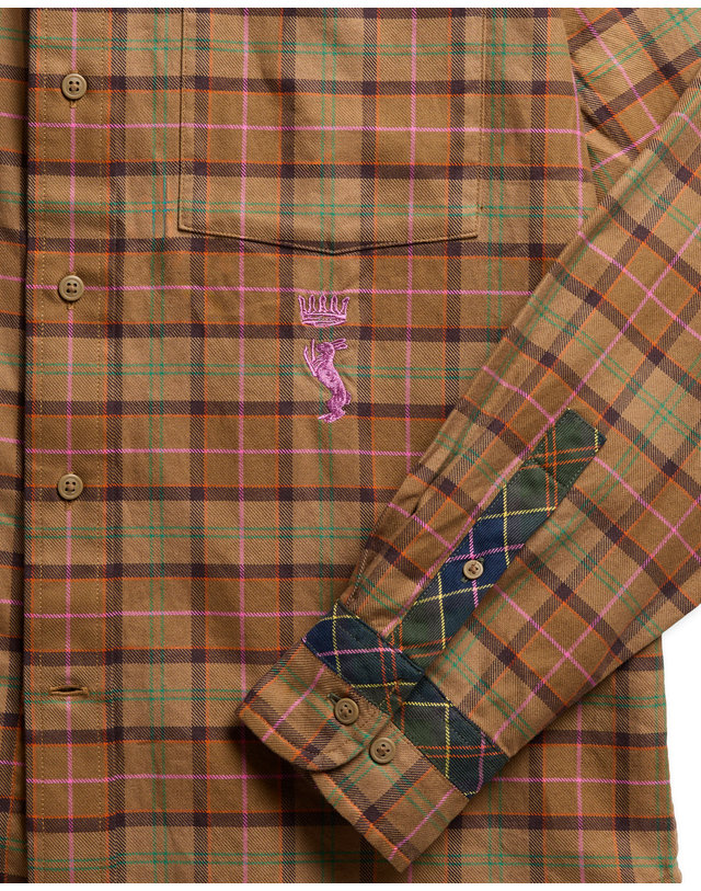 바버 [Barbour x Paul Smith] 남성 체크 타탄 셔츠 MULTI COLOR 상세