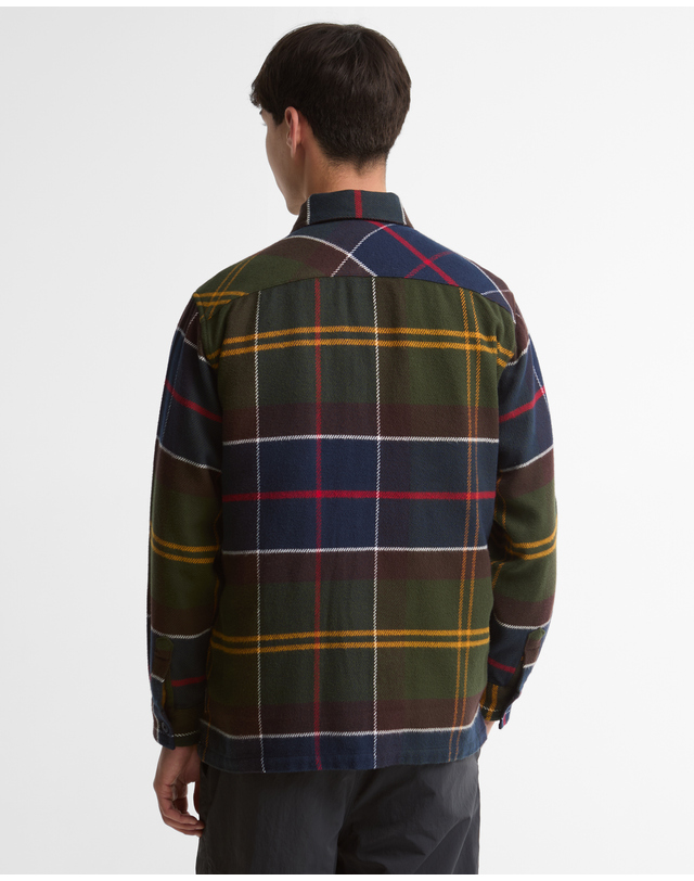 바버 남성 체크 Hayfield OS 타탄 셔츠 MULTI COLOR 상세