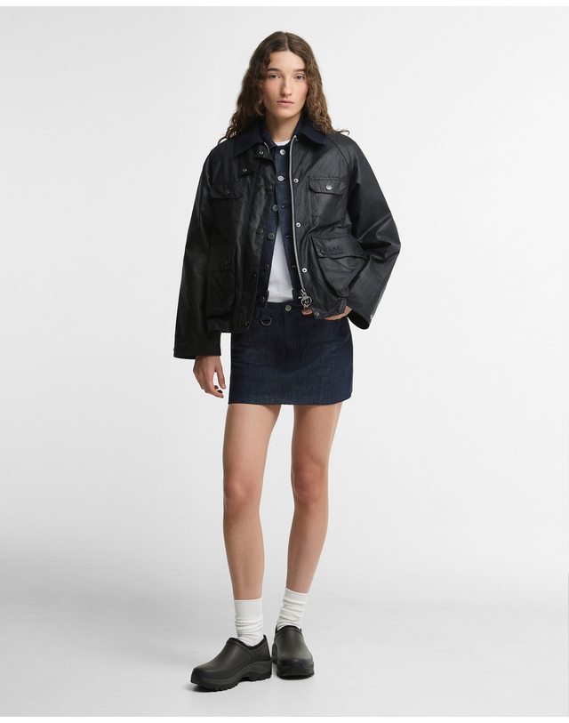 바버 [Barbour x A.P.C.] 여성 카키 클로그 진한 초록 상세