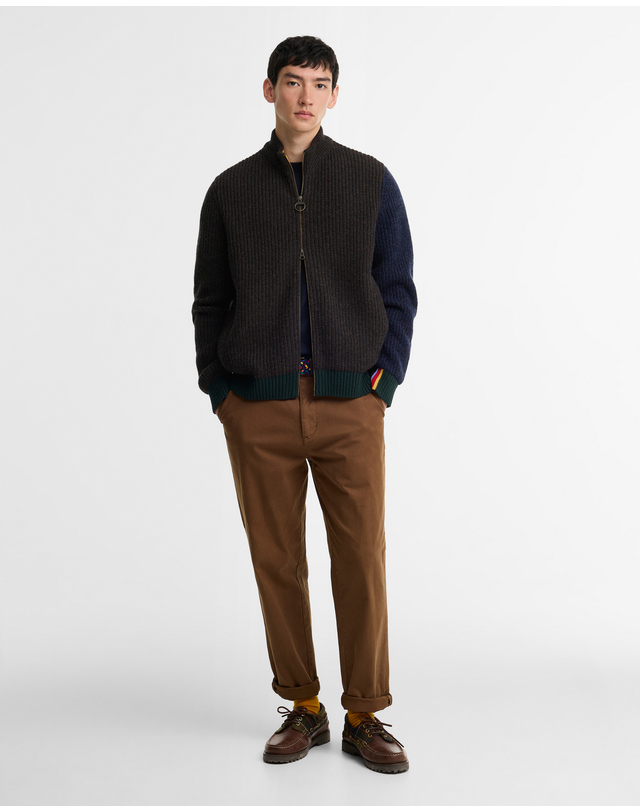 바버 [Barbour x Paul Smith] 남성 브라운 Gamefair 스웨터 상세