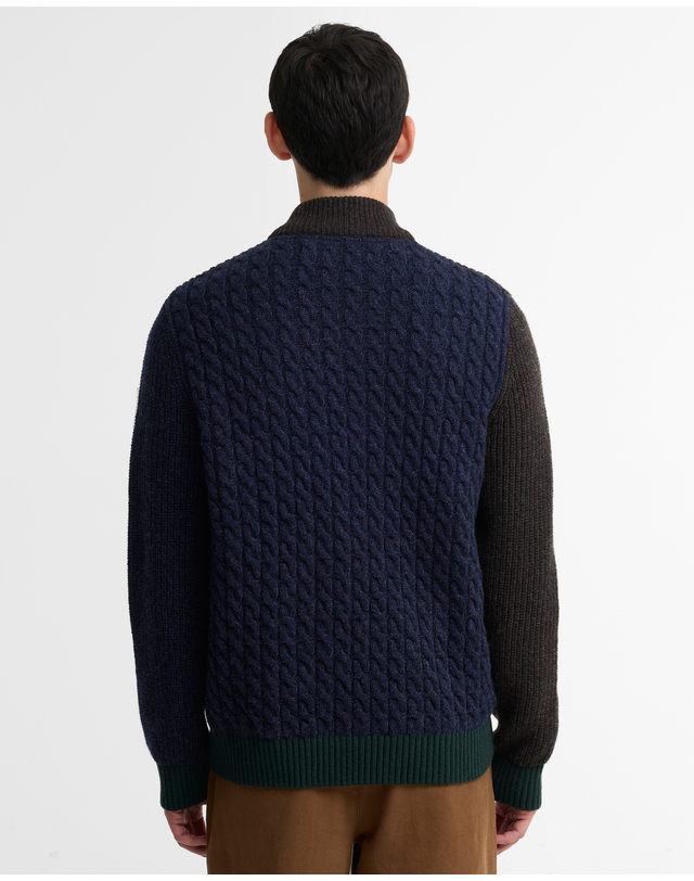바버 [Barbour x Paul Smith] 남성 브라운 Gamefair 스웨터 상세
