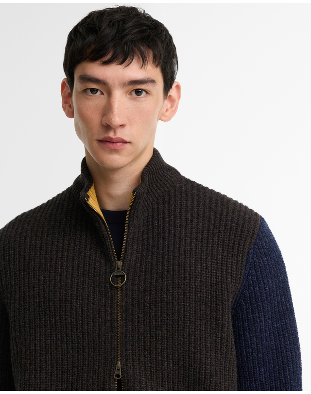바버 [Barbour x Paul Smith] 남성 브라운 Gamefair 스웨터 상세