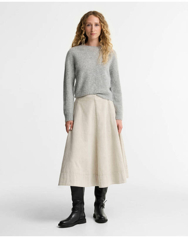 바버 여성 그레이 Scottish Made Dawn 스웨터 상세