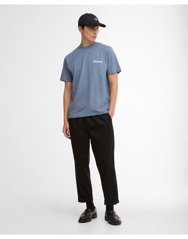 바버 남성 블루 Camber OS 티셔츠 착용컷