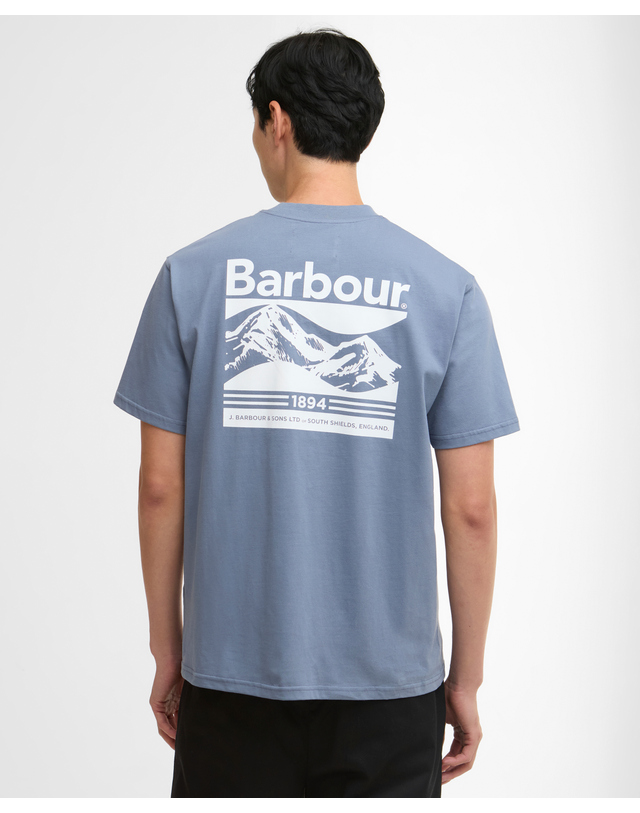 바버 남성 블루 Camber OS 티셔츠 착용컷