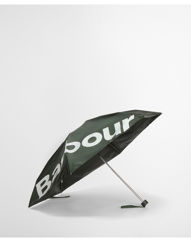 바버 바버 카키 Logo 단우산 초록 착용컷