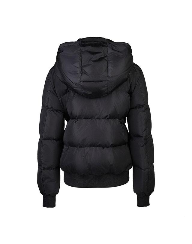 아르마니 [아르마니 익스체인지] FW26 여성 퀼팅 후드 다운 패딩 XW000228 AF12286 UC001 착용컷