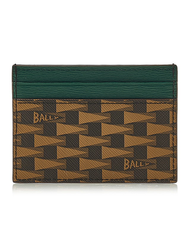 발리 [발리] 남성 로고 프린트 카드홀더 PNT C CARD CASE I8I4O 착용컷