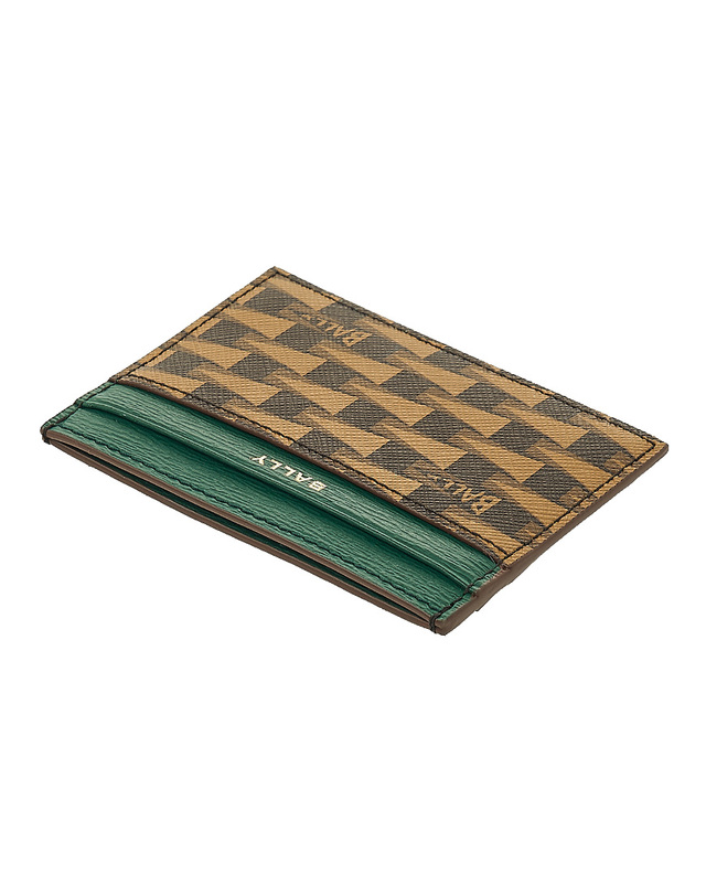 발리 [발리] 남성 로고 프린트 카드홀더 PNT C CARD CASE I8I4O 착용컷
