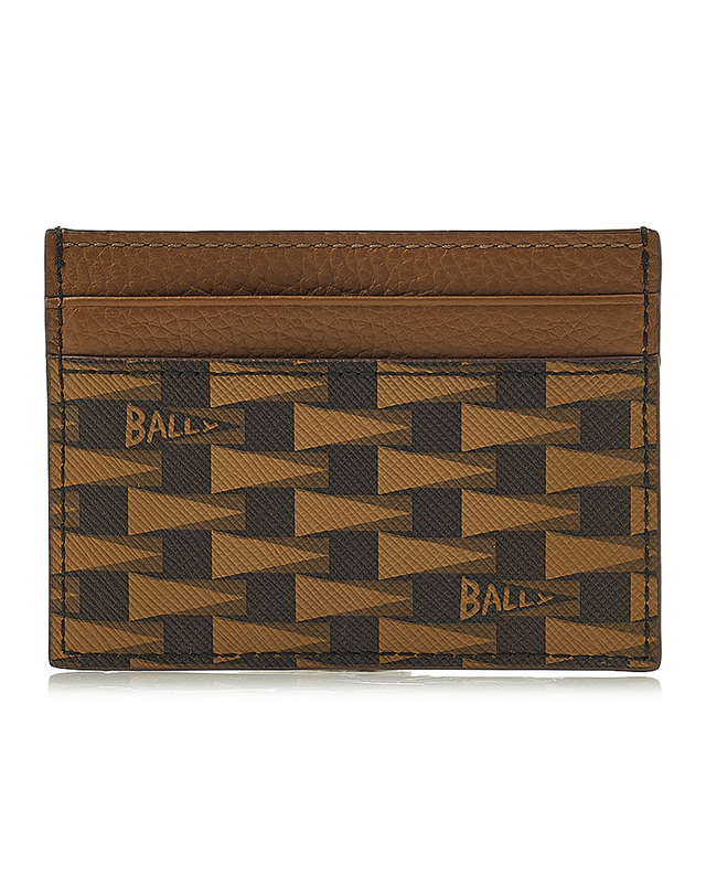 발리 [발리] 남성 로고 프린트 카드홀더 PNT C CARD CASE I8D4O 착용컷
