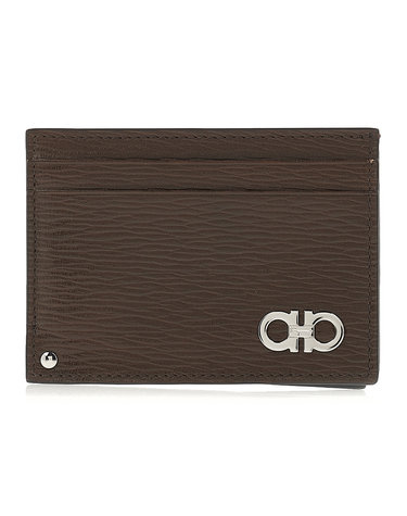  [페라가모] 더블 간치니 카드홀더 66 A061 BROWN 0753610