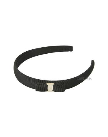 [페라가모] SS26 여성 바라 헤어밴드 34 0086 NERO ORO 0430314