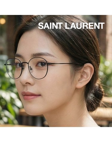 생로랑 SL313 004 공식수입 라운드 스퀘어 메탈 경량성 아시안핏 명품안경테