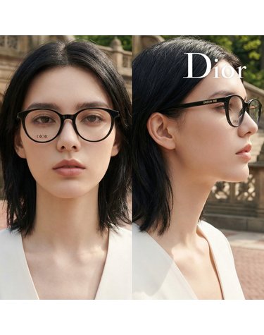 디올 DiorSpiritO RI 1000 공식수입 라운드 뿔테 아시안핏 명품 안경테