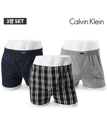 [3PACK] CK 코튼 남자 트렁크 NB4006 캘빈클라인 남성 언더웨어 세트 택1