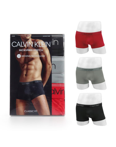[3PACK] CK 마이크로피버 로우 라이즈 남자 드로즈 3장세트 NB2569-902