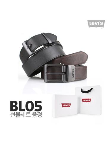 리바이스 남성벨트 가죽 양면 벨트 02KX BL05 (선물포장세트)