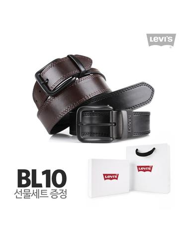 리바이스 가죽 남성벨트 블랙/브라운 정장 캐주얼 양면벨트 BL10 (선물포장세트)