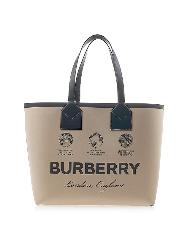 버버리 [입점사] [버버리] 라지 런던 토트백 8063122 LL LG HERITAGE TOTE GB3 A1435 착용컷