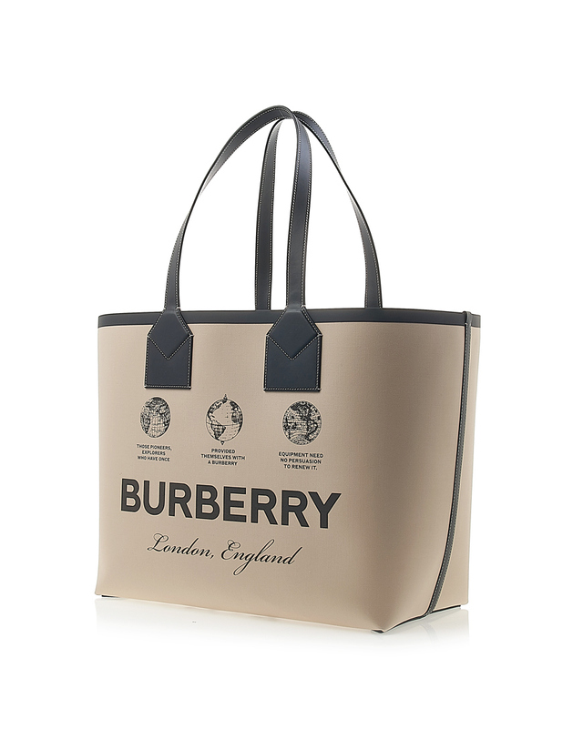 버버리 [입점사] [버버리] 라지 런던 토트백 8063122 LL LG HERITAGE TOTE GB3 A1435 착용컷