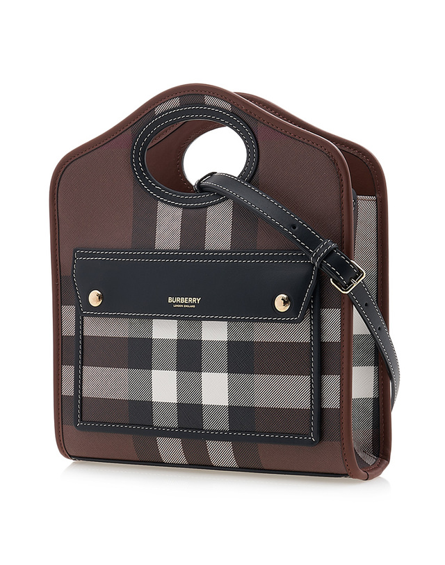 버버리 [버버리] 여성 미니 포켓 토트백 8071386 LL MN POCKET BAG GC9 A8900 착용컷