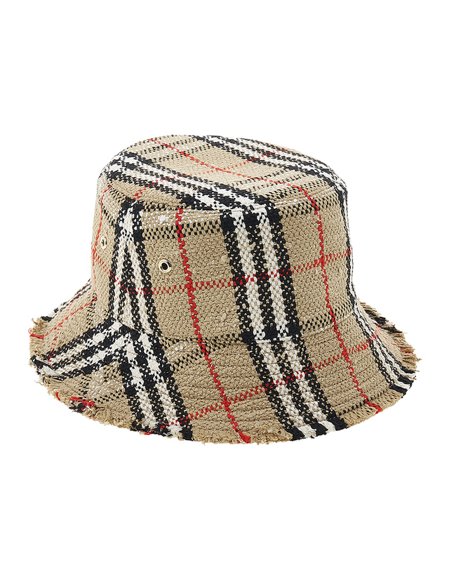 버버리 [버버리] 공용 체크 부클레 버킷햇 8063742 MH TWEED BUCKET HAT A8731 착용컷