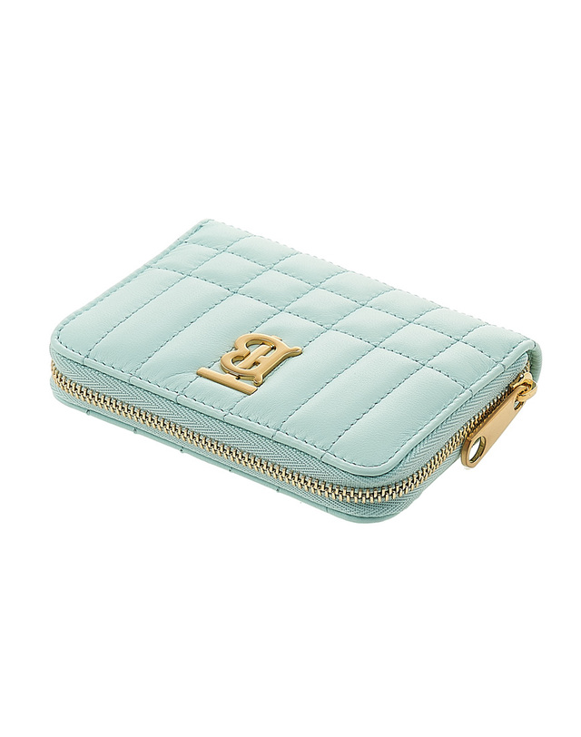 버버리 [버버리] 여성 TB 롤라 퀼팅 집어라운드 카드 8070450 LS LOLA MN ZIP WALLET QXC B6527 착용컷