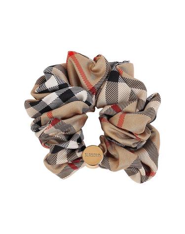 [버버리] SS26 여성 체크 스크런치 8119726 MH SILK CHECK SCRUNCHIE B9368