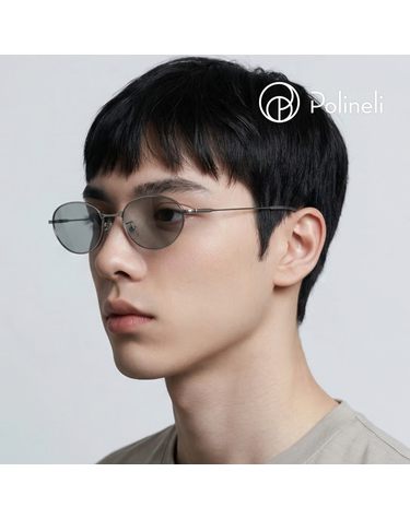 폴리넬리 Fiji 04 피지 긱시크 라운드 오벌형 메탈 보잉 경량성 패션 선글라스