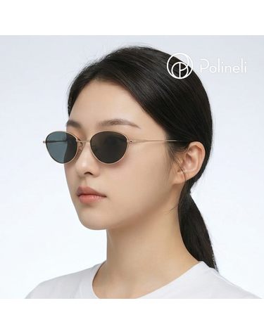 폴리넬리 Fiji 03 피지 긱시크 라운드 오벌형 메탈 보잉 경량성 패션 선글라스