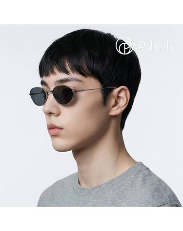 폴리넬리 Fiji 02 피지 긱시크 라운드 오벌형 메탈 보잉 경량성 패션 선글라스