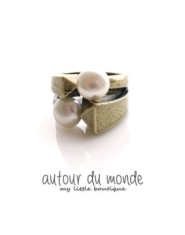 bold pearl ring