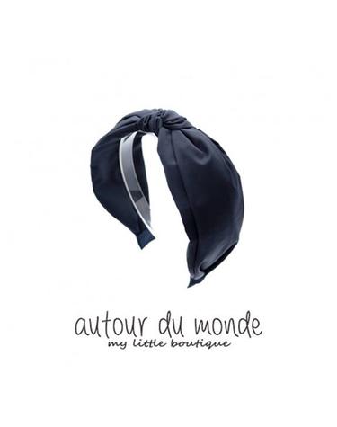 navy simple hairband