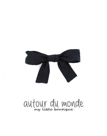 pretty ribbon hairpin (black)