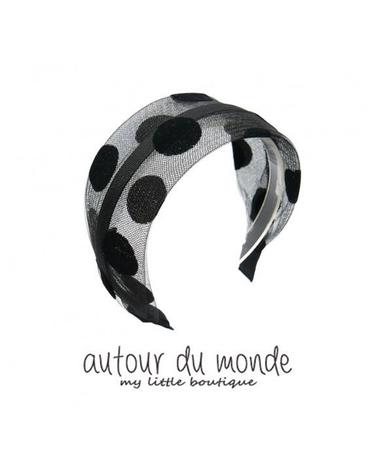 dot hairband (black)