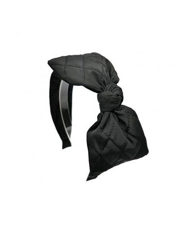 quilting ribbon hairband (black)