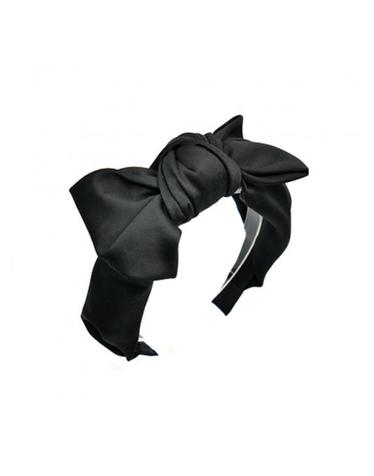 big ribbon hairband (black)